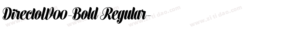 DirectoW00-Bold Regular字体转换